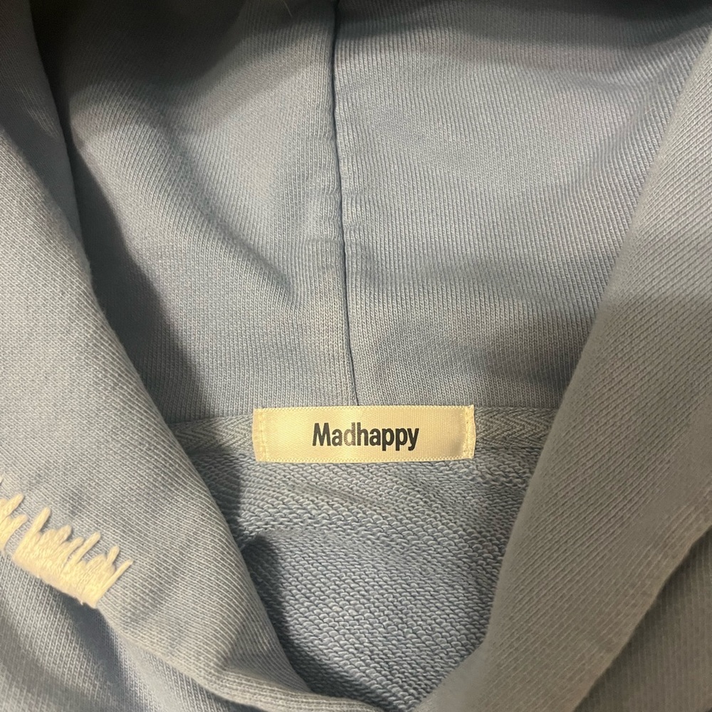 Madhappy pastel blue logo hoodie, unisex size M - Picture 5 of 5